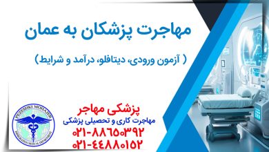 شرایط کامل مهاجرت پزشکان به عمان (OMSB). مراحل آزمون پرومتریک/پیرسون، اعتبار سنجی مدارک با دیتافلو و مصاحبه وایوا. حقوق و مزایای بالا، عدم نیاز به مدرک زبان و مسکن رایگان.