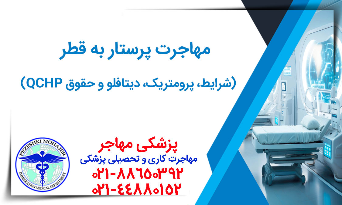 راهنمای کامل مهاجرت پرستاران به قطر. بررسی شرایط QCHP، آزمون پرومتریک (۵۰٪ قبولی)، الزامات دیتافلو (Dataflow) و میزان حقوق معاف از مالیات (۹ تا ۲۷ هزار ریال قطر) همراه با کمک‌هزینه‌های جانبی.