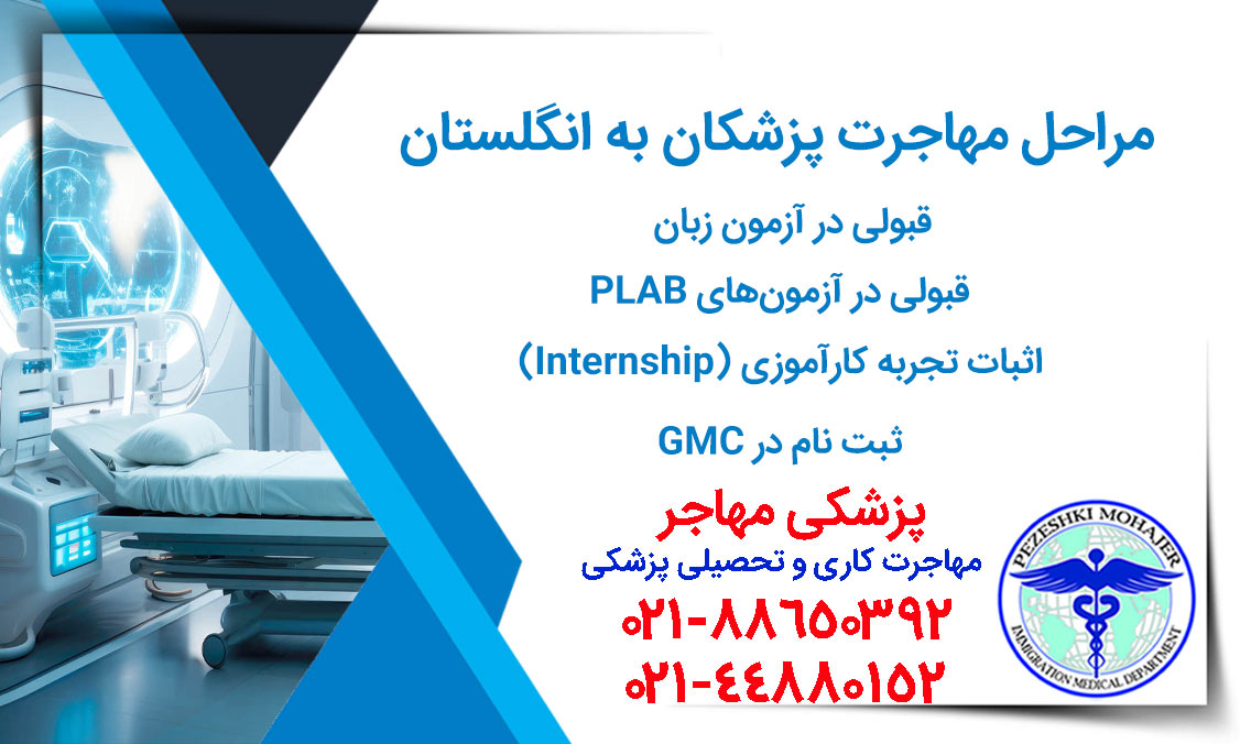 مراحل مهاجرت پزشکان به انگلستان