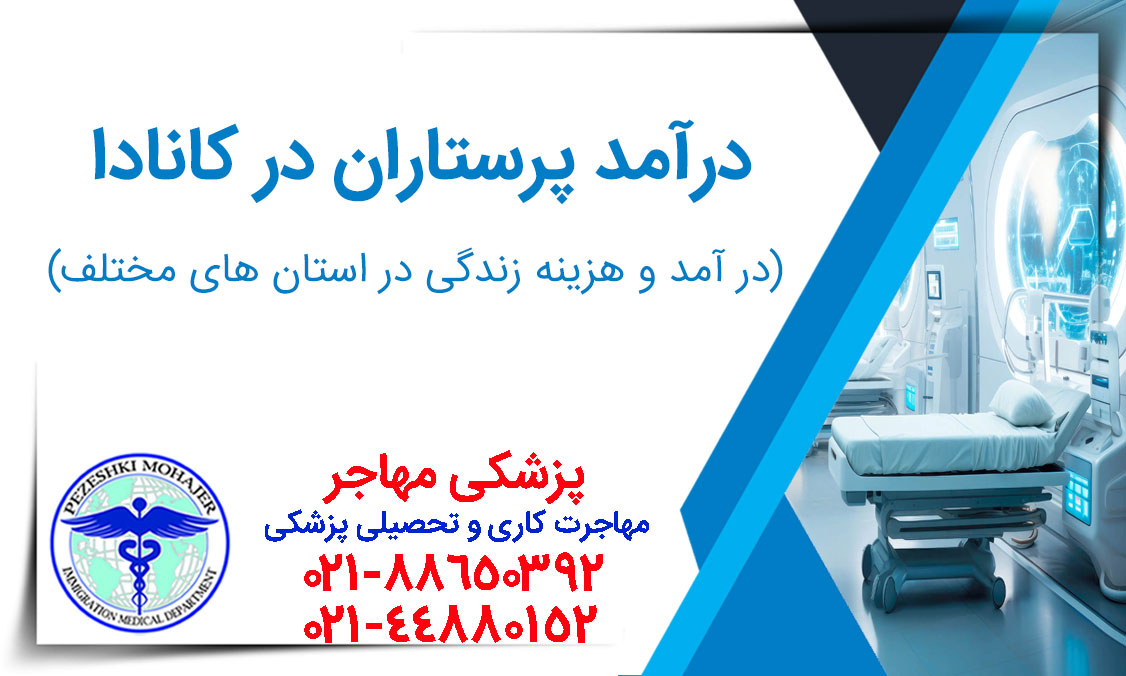 در آمد و هزینه های زندگی درکانادا برای پرستاران